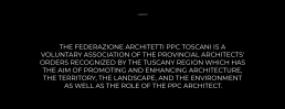 Testo introduttivo per logo concorso architetti toscani